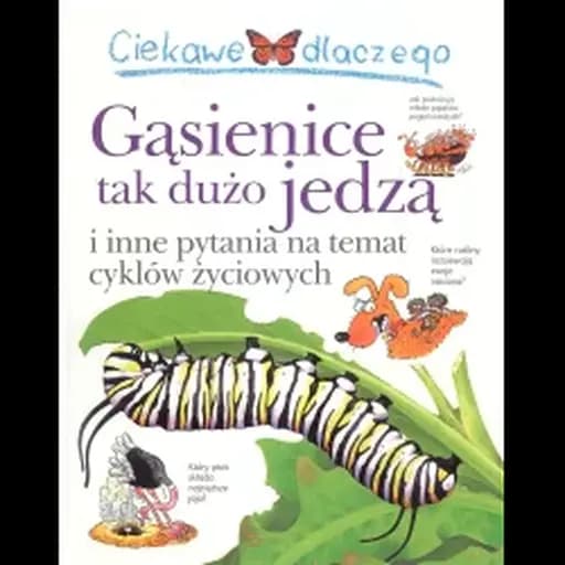 Ciekawe dlaczego gąsienice tak dużo jedzą i inne pytania na temat cyklów życiowych / I wonder why caterpillars eat so much, Gąsienice tak dużo jedzą Ciekawe Dlaczego