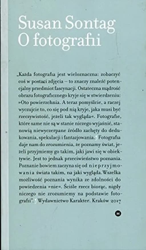 On photography (pol.) O fotografii / On photography,