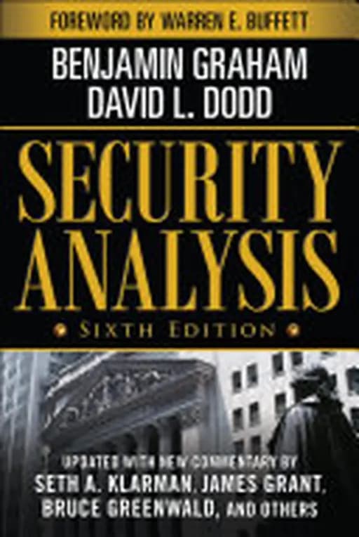 Security Analysis: Sixth Edition, Foreword by Warren Buffett