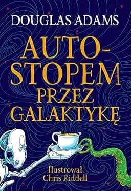 Okładka książki „Autostopem przez galaktykę” — Douglas Adams