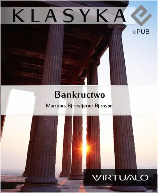 Okładka książki „Bankructwo” — Martinus Björnstjerne Björnson
