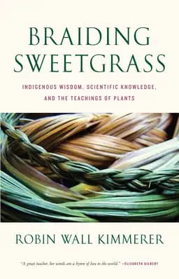 Okładka książki „Braiding Sweetgrass” — Robin Kimmerer