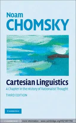 Okładka książki „Cartesian Linguistics” — Noam Chomsky, James McGilvray