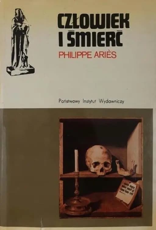 Okładka książki „Człowiek i śmierć” — Philippe Ariès