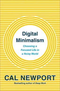 Okładka książki „Digital Minimalism” — Cal Newport;