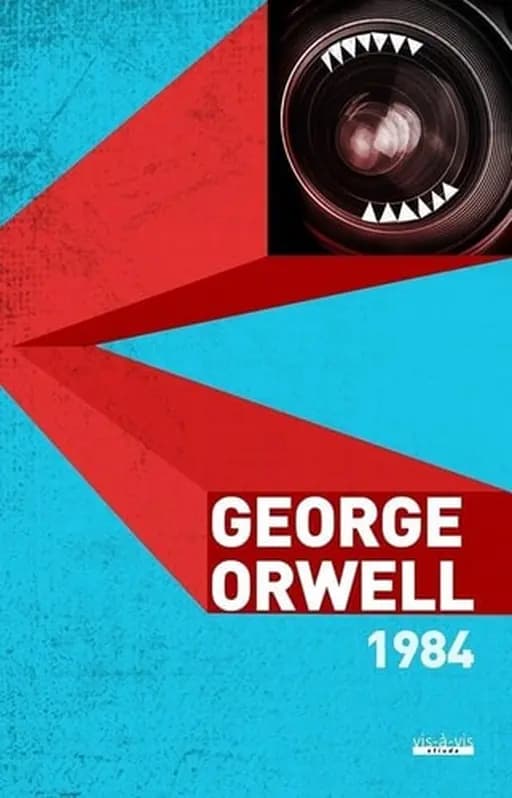 Okładka książki „Dziewiętnaście osiemdziesiąt cztery” — George Orwell