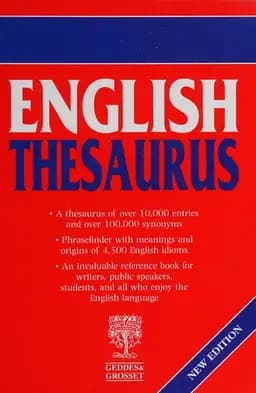 Okładka książki „English Thesaurus” — Gresham Publishing Company Limited, The