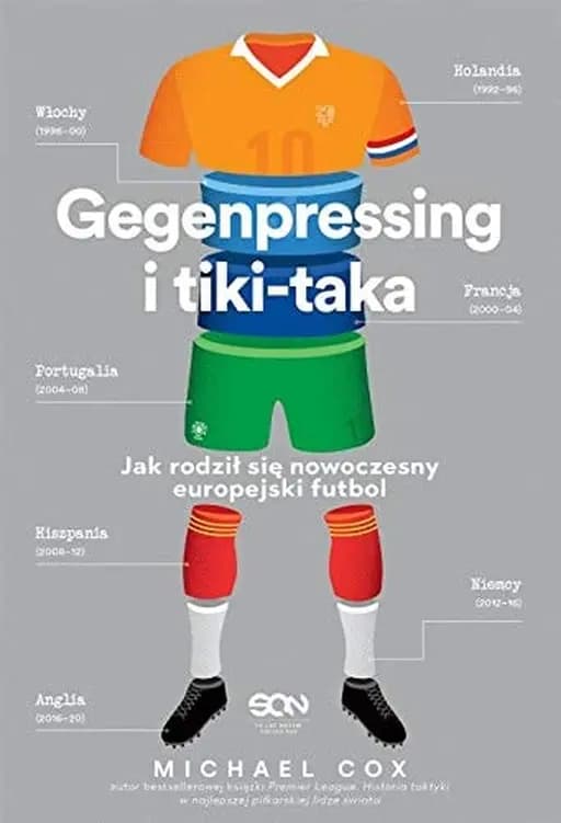 Okładka książki „Gegenpressing i tiki-taka jak rodził się nowoczesny europejski futbol”