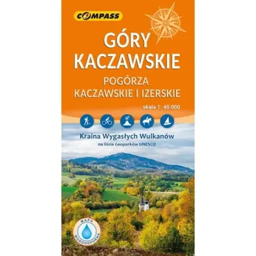 Okładka książki „Góry Kaczawskie : Pogórza Kaczawskie i Izerskie : mapa wodoodporna : skala 1:40…