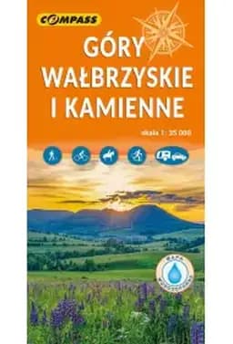 Okładka książki „Góry Wałbrzyskie i Kamienne : mapa wodoodporna : skala 1:35 000 /”