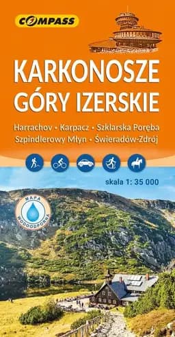 Okładka książki „Karkonosze, Góry Izerskie : mapa wodoodporna : skala 1:35 000 / Karkonosze i Góry…