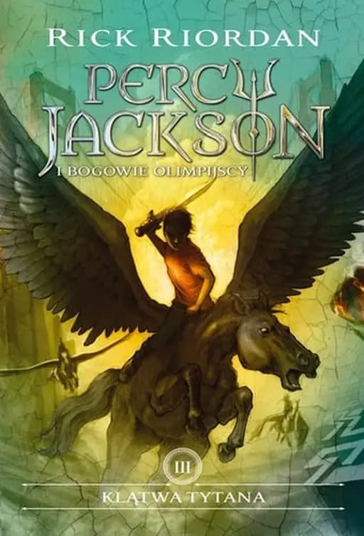 Okładka książki „Klątwa tytana” — Rick Riordan