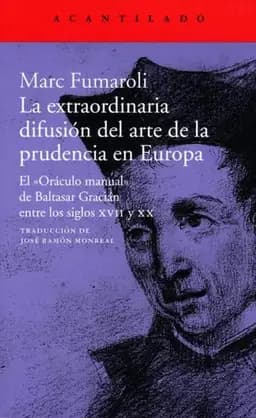Okładka książki „La extraordinaria difusión del arte de la prudencia en Europa : el "oráculo…