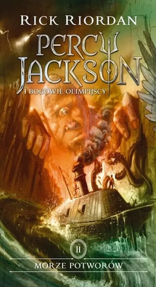 Okładka książki „Morze Potworów” — Rick Riordan
