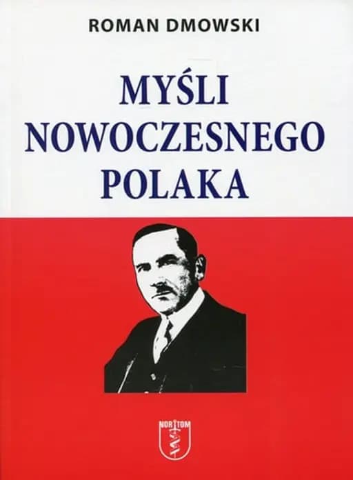 Okładka książki „Mysli nowoczesnego Polaka” — Roman Dmowski