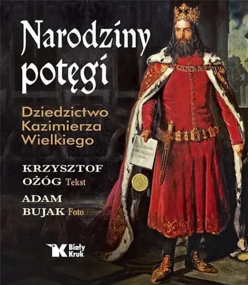 Okładka książki „Narodziny potęgi dziedzictwo Kazimierza Wielkiego” — Krzysztof Ożóg