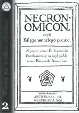 Okładka książki „Necronomicon czyli Księga zmarłego prawa” — Abdul Alhazred