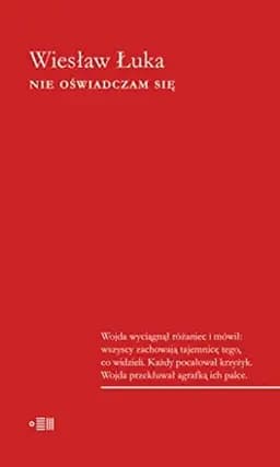 Okładka książki „Nie oświadczam się” — Wiesław Łuka