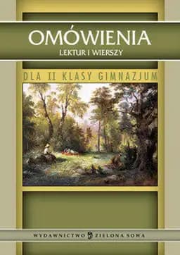 Okładka książki „Omówienia lektur i wierszy dla II klasy gimnazjum”
