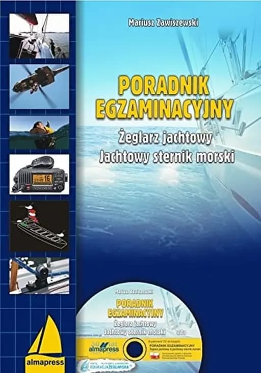 Okładka książki „Poradnik egzaminacyjny - żeglarz jachtowy & jachtowy sternik morski”