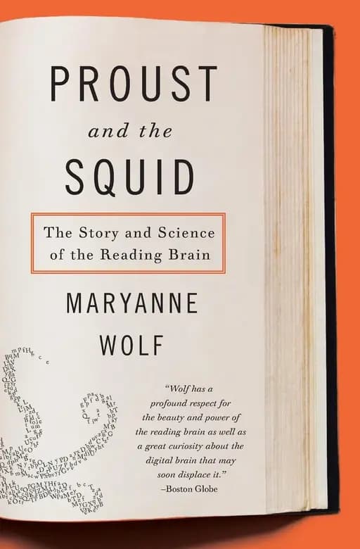 Okładka książki „Proust and the Squid The Story and Science of the Reading Brain” — Maryanne Wolf