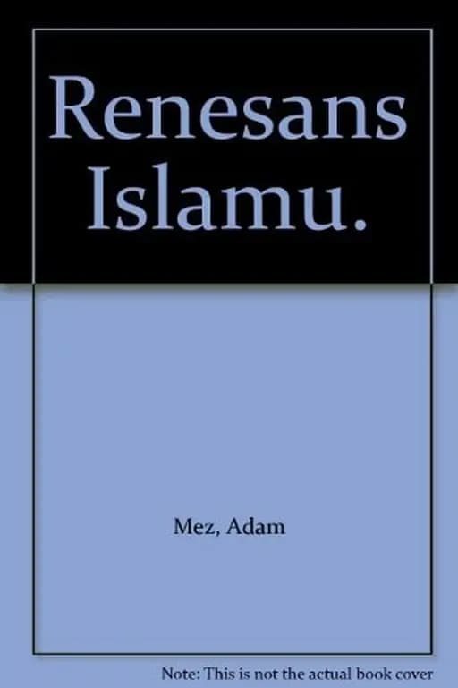 Okładka książki „Renesans islamu” — Adam Mez