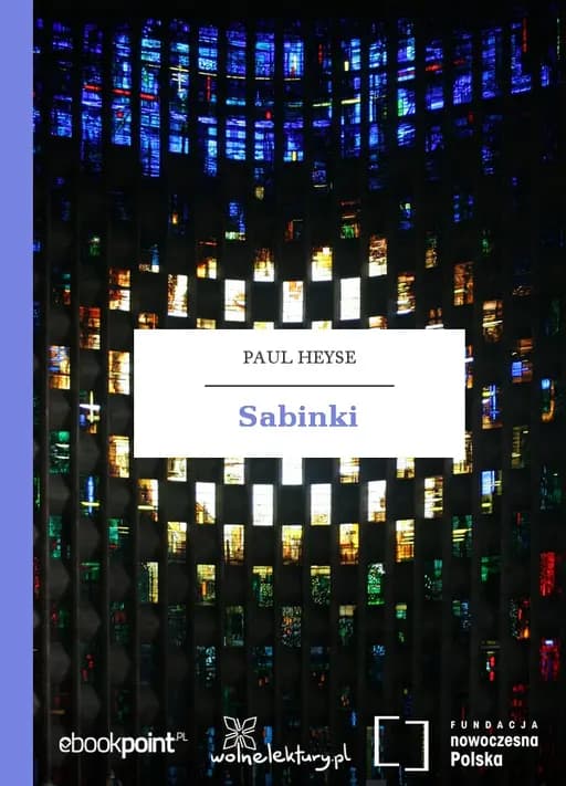 Okładka książki „Sabinki” — Paul Heyse