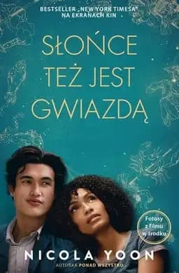 Okładka książki „Słońce też jest gwiazdą” — Nicola Yoon