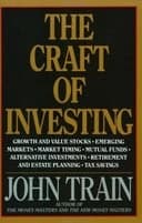 Okładka książki „The craft of investing” — John Train