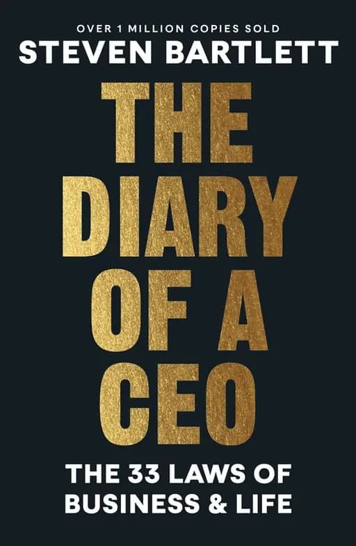 Okładka książki „The Diary of a CEO” — Steven Bartlett