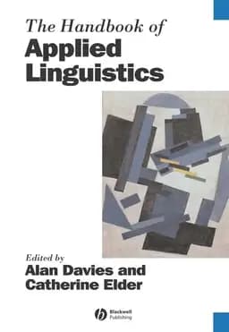 Okładka książki „The Handbook of Applied Linguistics” — Alan Davies, Catherine Elder