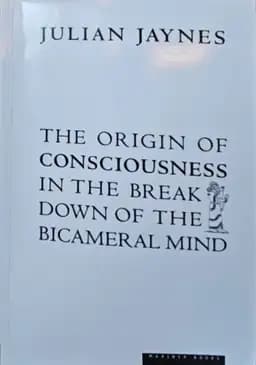 Okładka książki „The Origin of Consciousness in the Breakdown of the Bicameral Mind” — Julian Jaynes