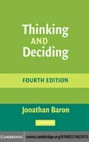Okładka książki „Thinking and Deciding” — Jonathan Baron