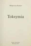 Okładka książki „Toksymia” — Rejmer, Małgorzata
