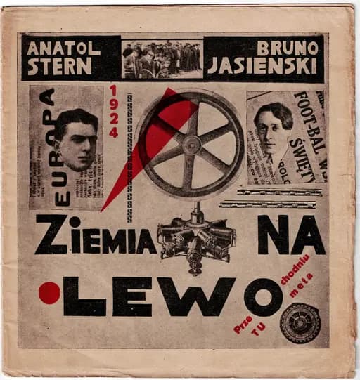 Okładka książki „Ziemia na lewo” — Stern, Anatol