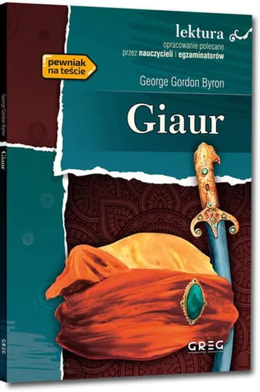 Okładka książki „Giaur / Giaour, Lektura (Greg)” — Byron, George Gordon (1788)