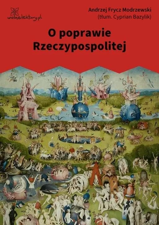 Okładka książki „O poprawie Rzeczypospolitej / De Republica emendanda,”