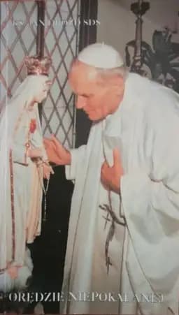 Okładka książki „Orędzie niepokalanej” — ks. Jan Drozd