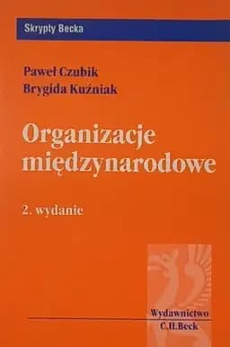 Okładka książki „Organizacje międzynarodowe / Skrypty Becka”