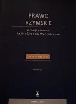 Okładka książki „Prawo rzymskie” — Paulina Święcicka-Wystrychowska