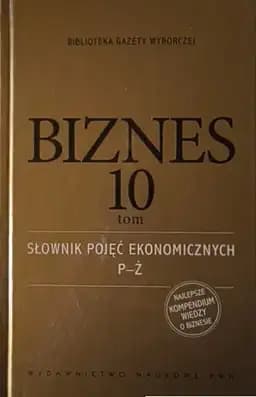 Okładka książki „Słownik pojęć ekonomicznych P - Ż” — Jadwiga Witecka