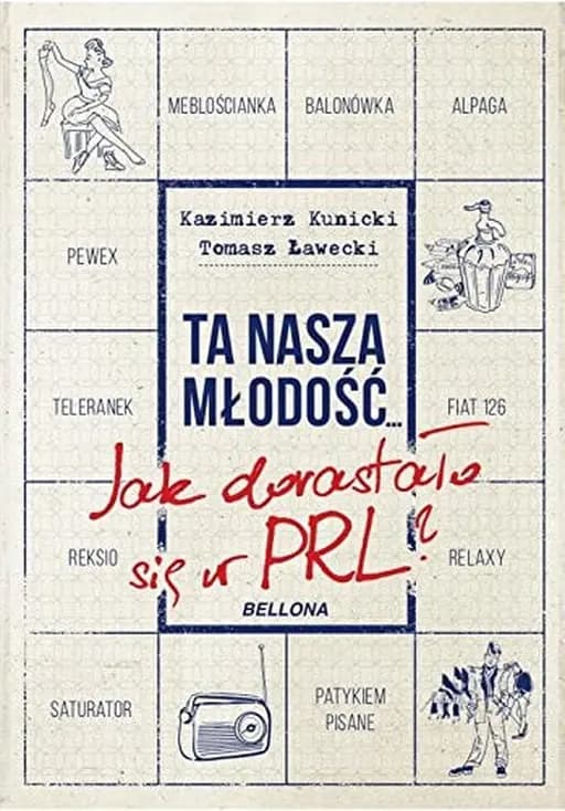Okładka książki „Ta nasza młodość... : ǂb jak dorastało się w PRL” — Kazimierz Kunicki
