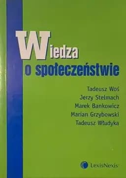 Okładka książki „Wiedza o społeczeństwie” — Tadeusz Woś, Jerzy Stelmach