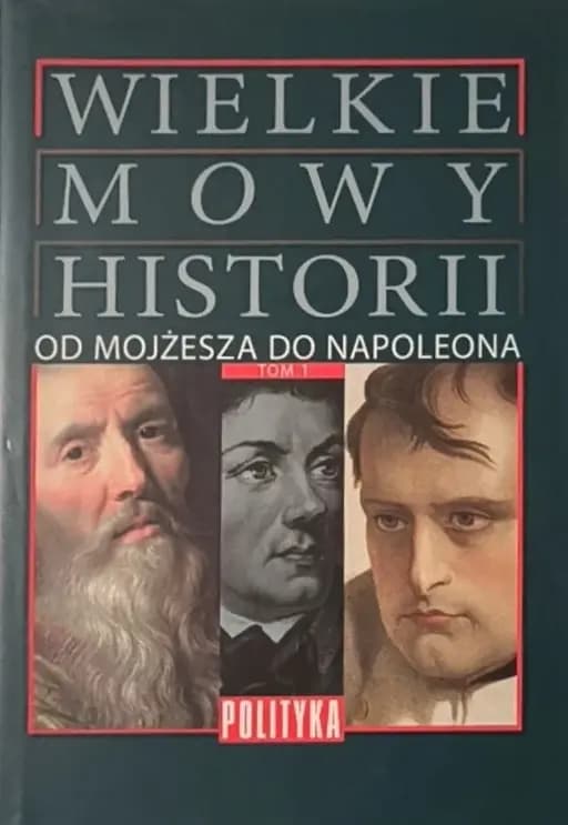 Okładka książki „Wielkie Mowy Historii” — Wiesław Władyka, Piotr Zmelonek, Tadeusz Zawadzki